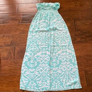 Strapless beach sun dress